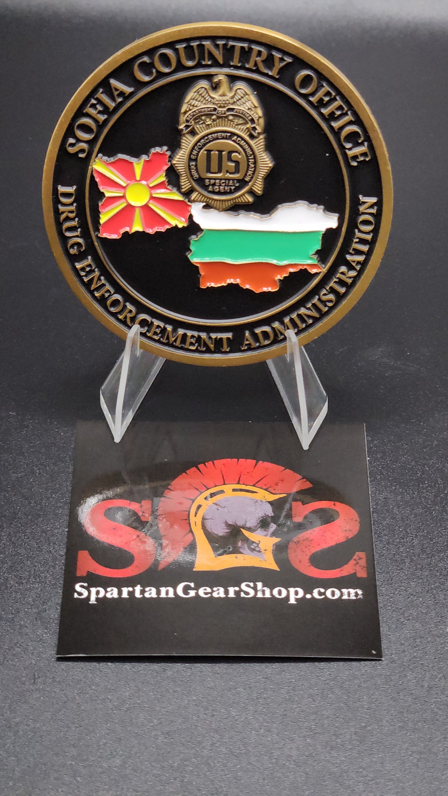 DEA SOFIA BULGARIA CHALLENGE COIN