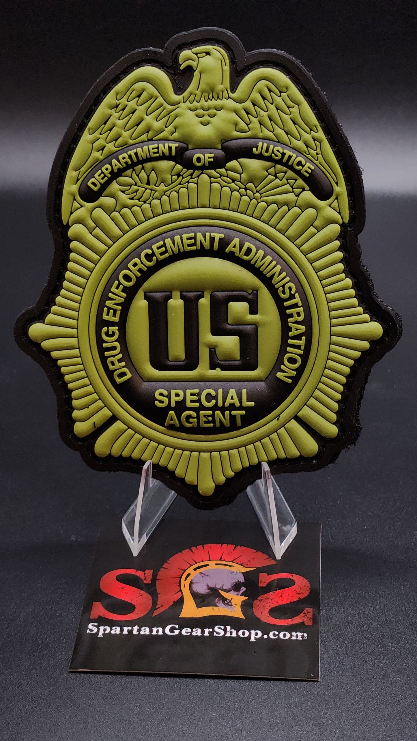 DEA OD GREEN 4" SPECIAL AGENT PVC PATCH (Copy)
