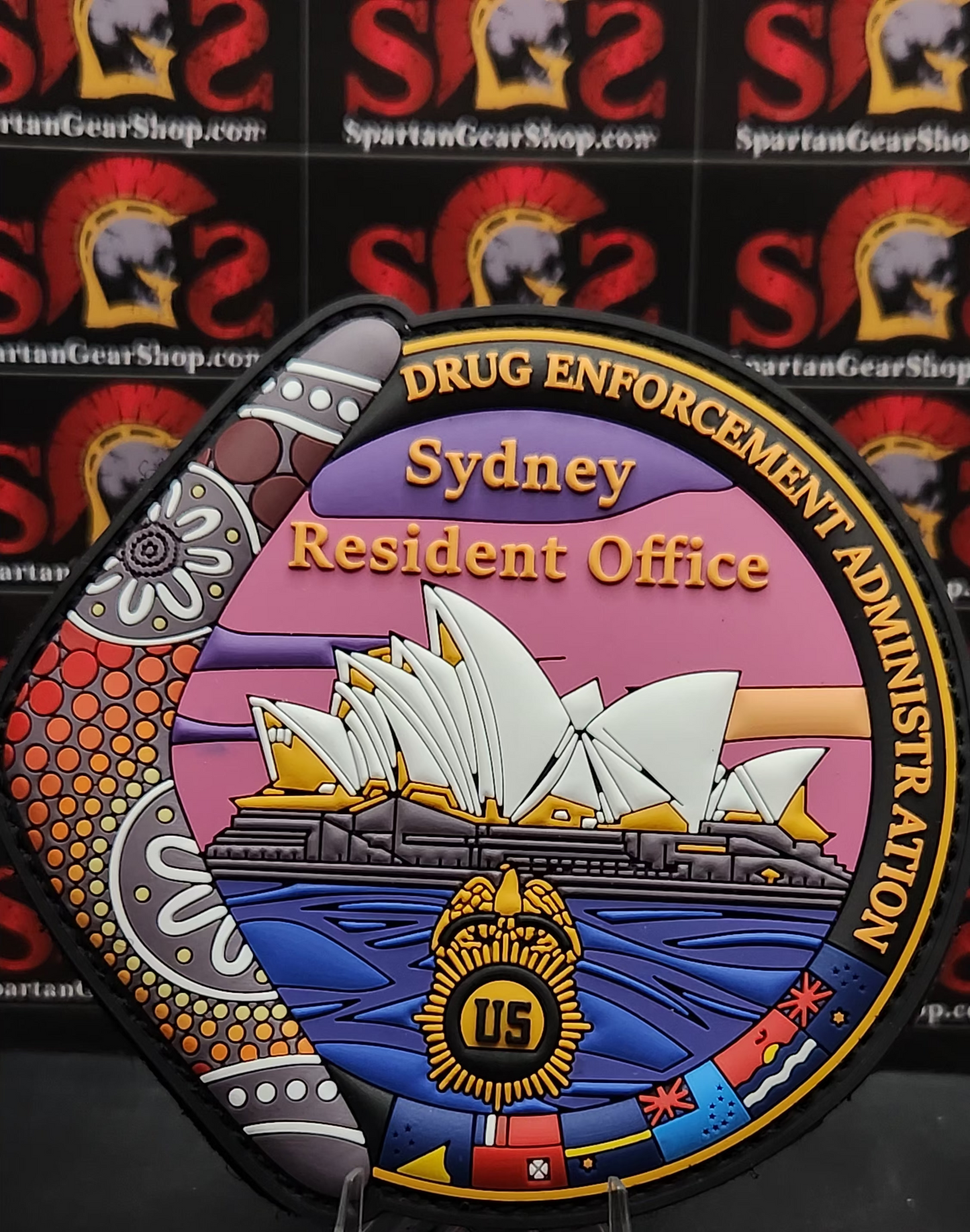 1 LEFT! DEA AUSTRALIA 4" PVC PATCH