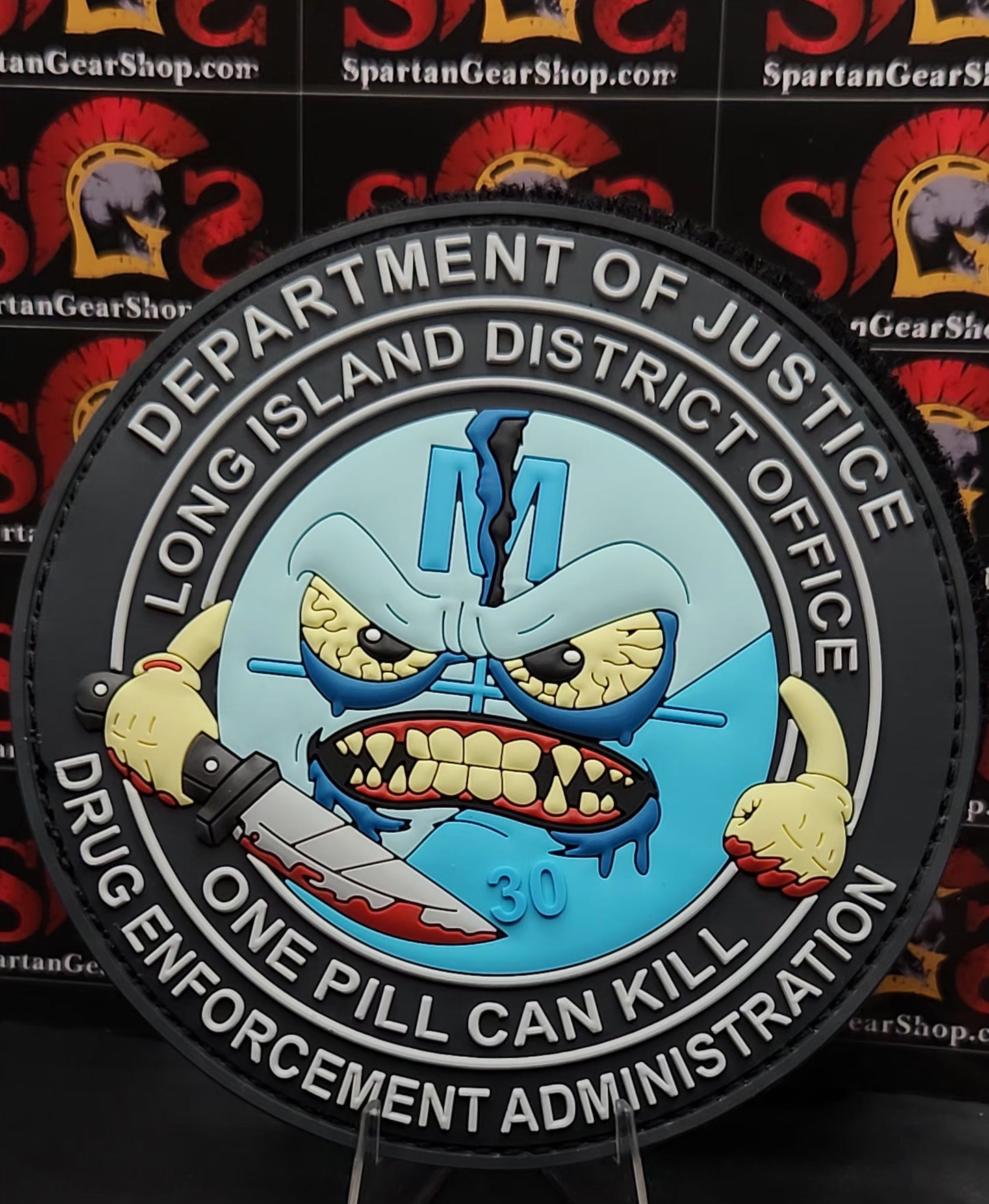 DEA LONG ISLAND, NY 'ONE PILL CAN KILL' PVC PATCH