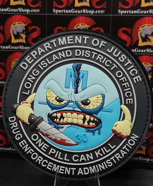 DEA LONG ISLAND, NY 'ONE PILL CAN KILL' PVC PATCH
