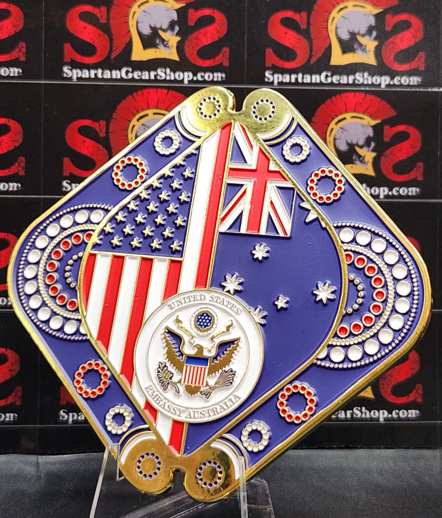 6 LEFT! UNITED STATES MARINE CORPS MSG 250TH BIRTHDAY AUSTRALIAN EMBASSY COIN