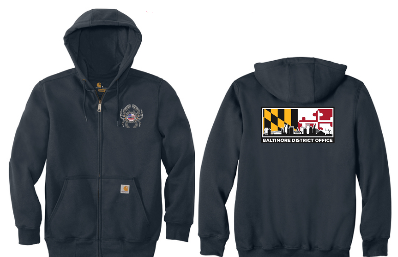 BALTIMORE- Carhartt® Rain Defender® Paxton Heavyweight Hooded Zip-front Sweatshirt