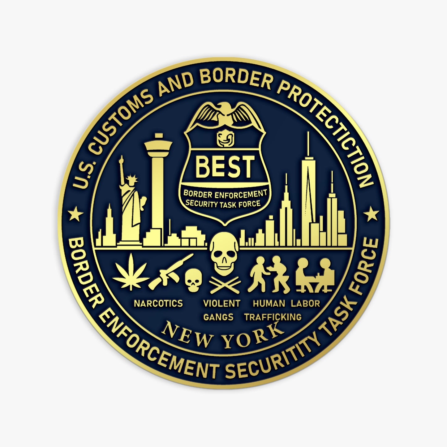 HSI/CBP NY BEST TEAM CHALLENGE COIN