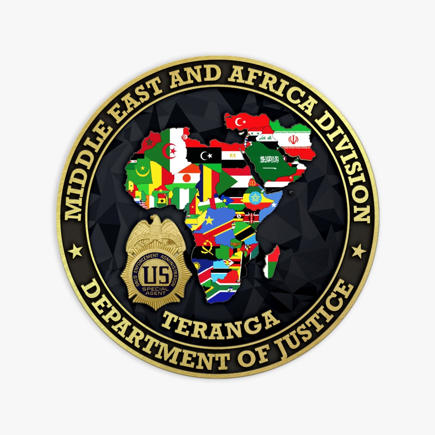 PRESALE! DEA DAKAR AFRICA COUNTRY OFFICE CHALLENGE COIN