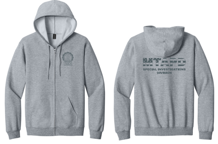 MTAPD ZIPUP GILDAN Softstyle HOODIE