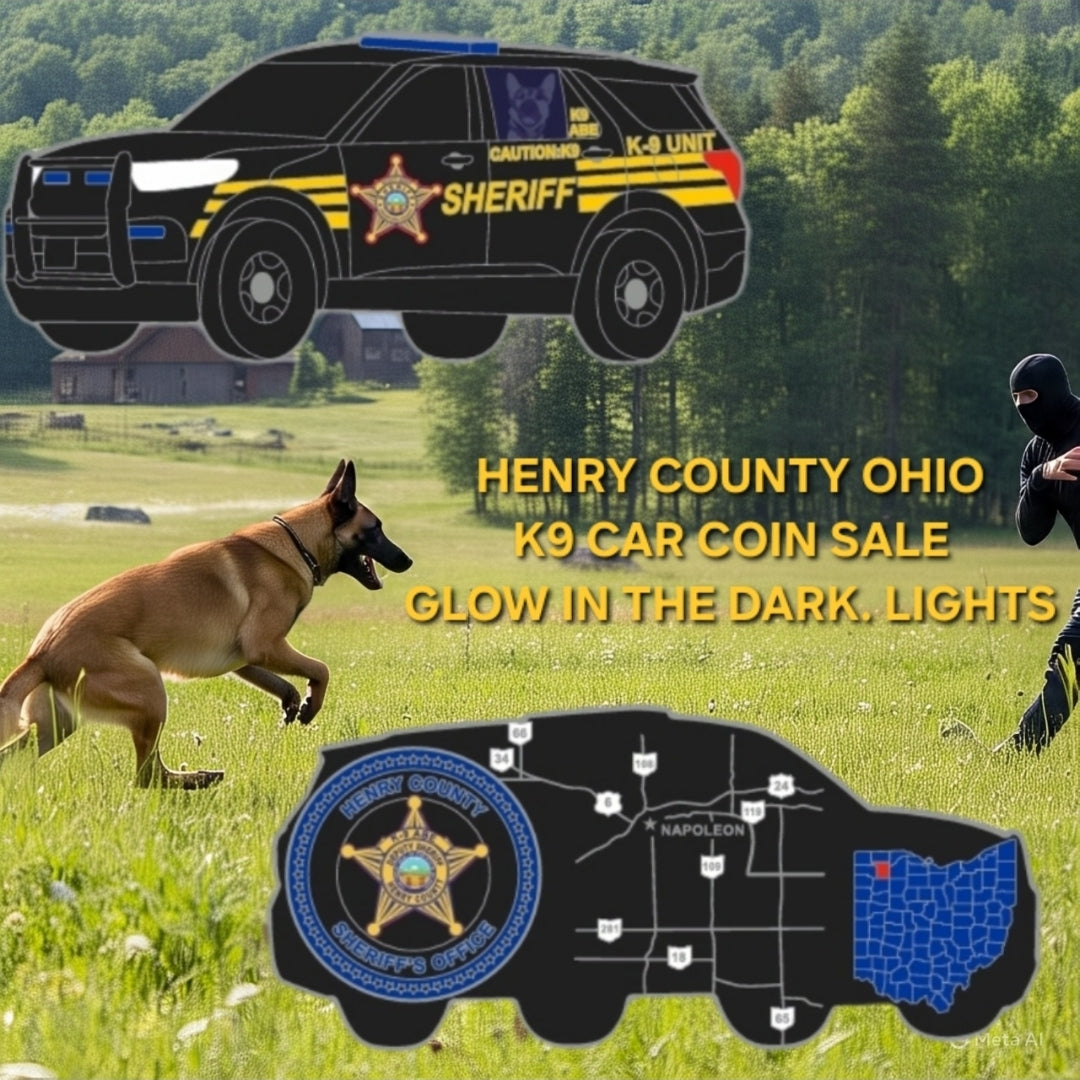 3" HENRY COUNTY SHERIFF'S K9 COIN PRESALE