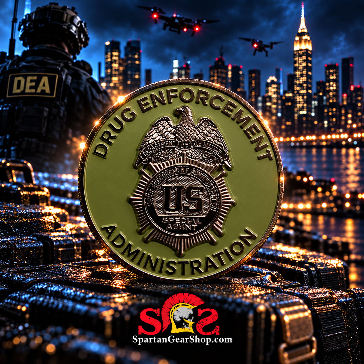 DEA NEW YORK DRONE TEAM COIN