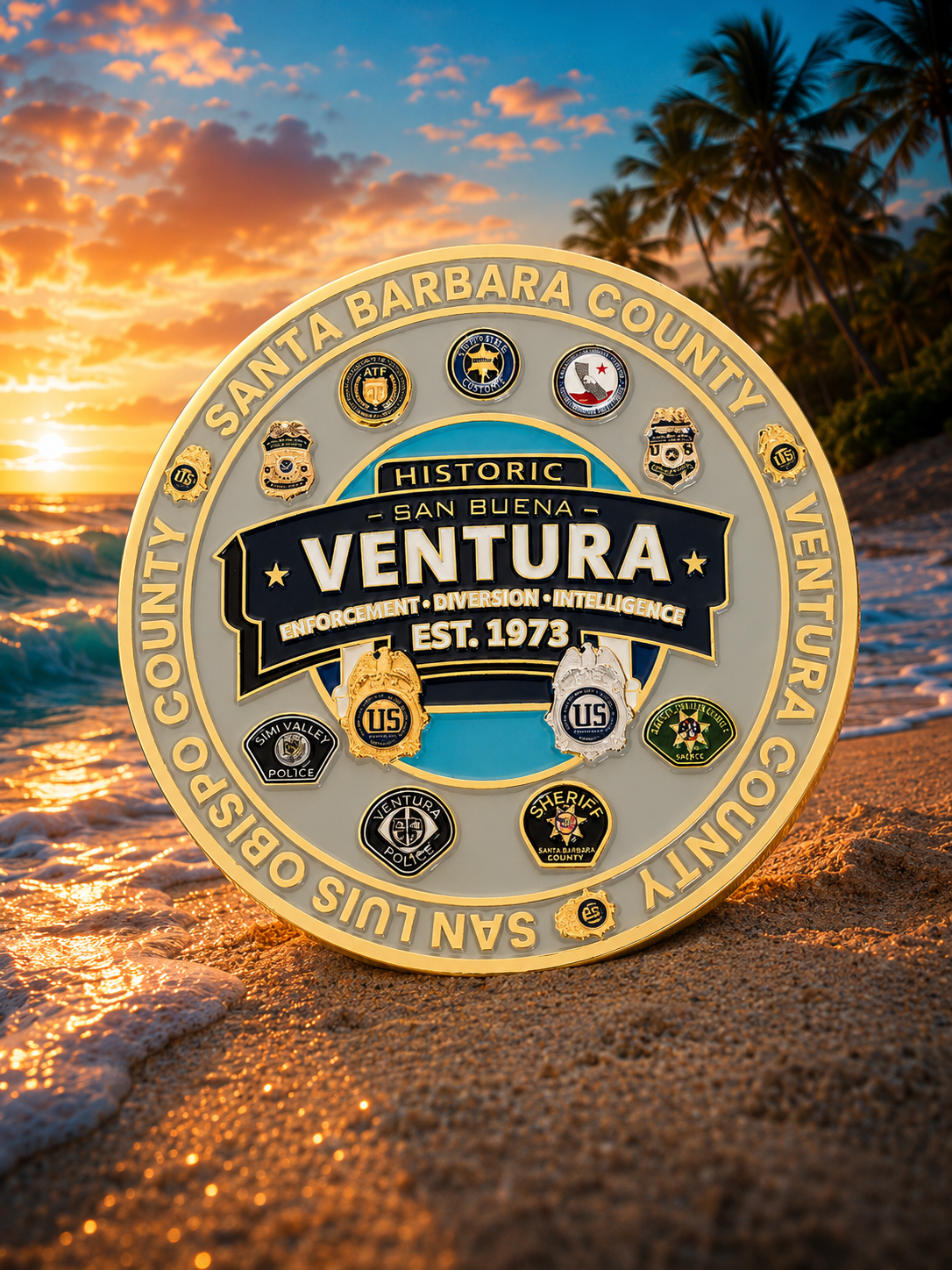 COMING SOON! DEA VENTURA CALIFORNIA 2026 VERSION 2.75" COIN