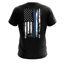 Load image into Gallery viewer, Blue Line Warrior Men&#39;s Tee