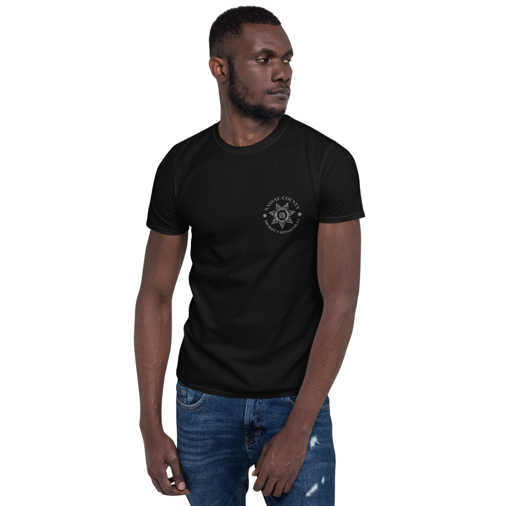 Nassau Sherriff Gray Line Short-Sleeve Unisex T-Shirt
