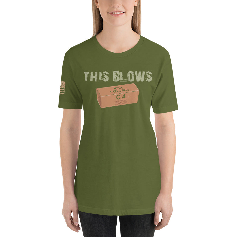 "THIS BLOWS!" C4 Unisex t-shirt