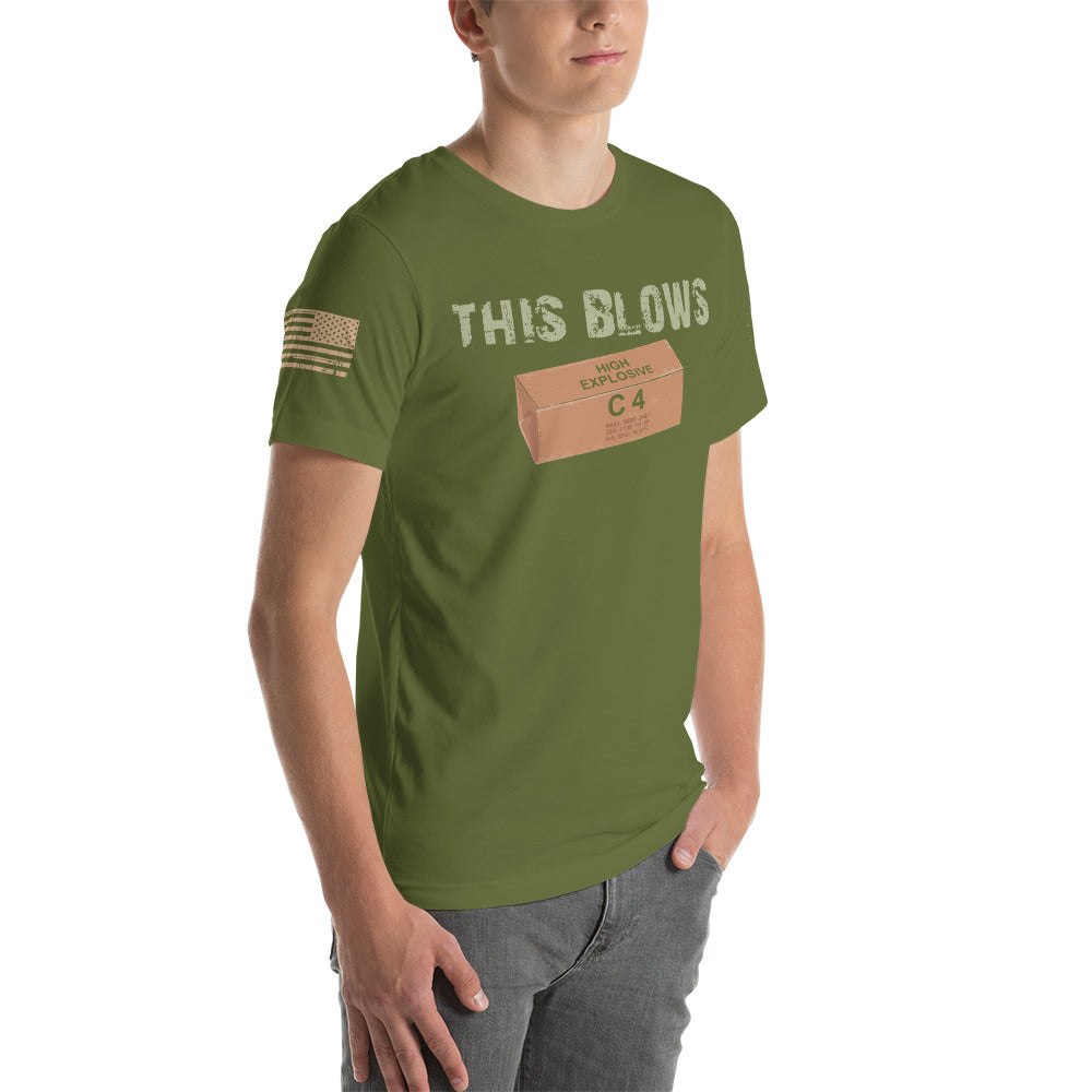 "THIS BLOWS!" C4 Unisex t-shirt