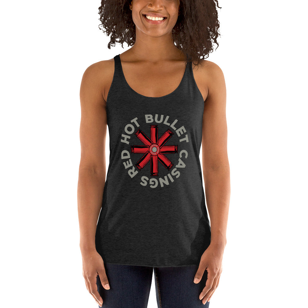 RED HOT BULLET CASINGS WOMEN'S RACERBACK!