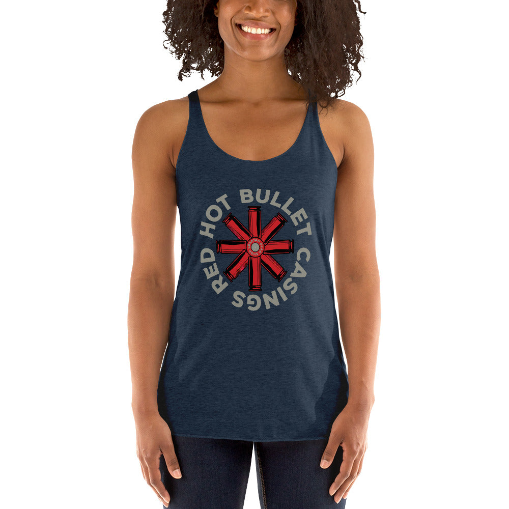 RED HOT BULLET CASINGS WOMEN'S RACERBACK!