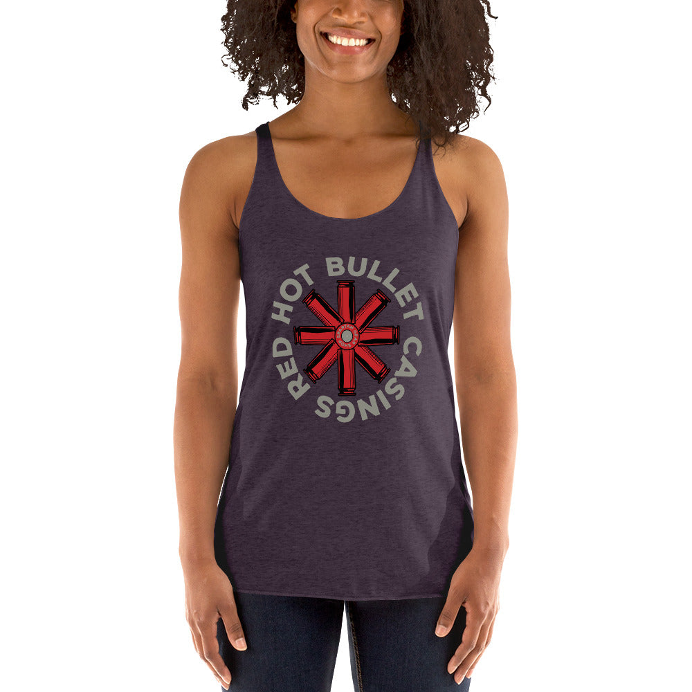 RED HOT BULLET CASINGS WOMEN'S RACERBACK!