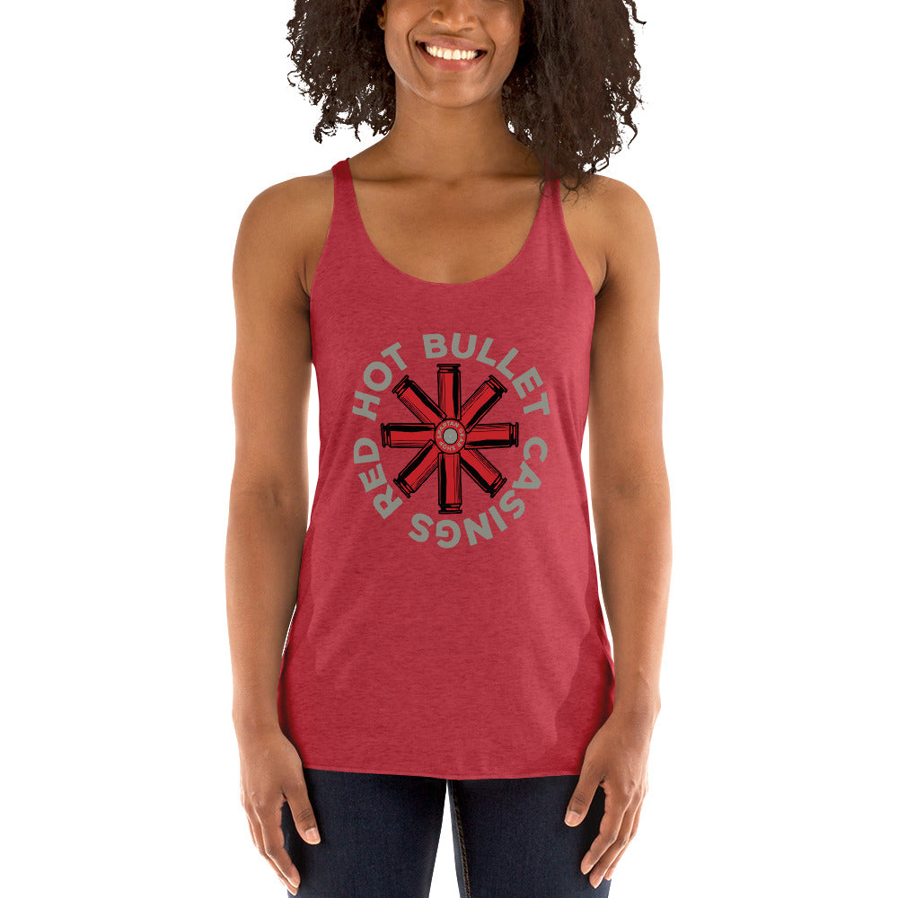 RED HOT BULLET CASINGS WOMEN'S RACERBACK!