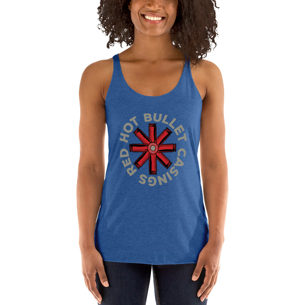 RED HOT BULLET CASINGS WOMEN'S RACERBACK!