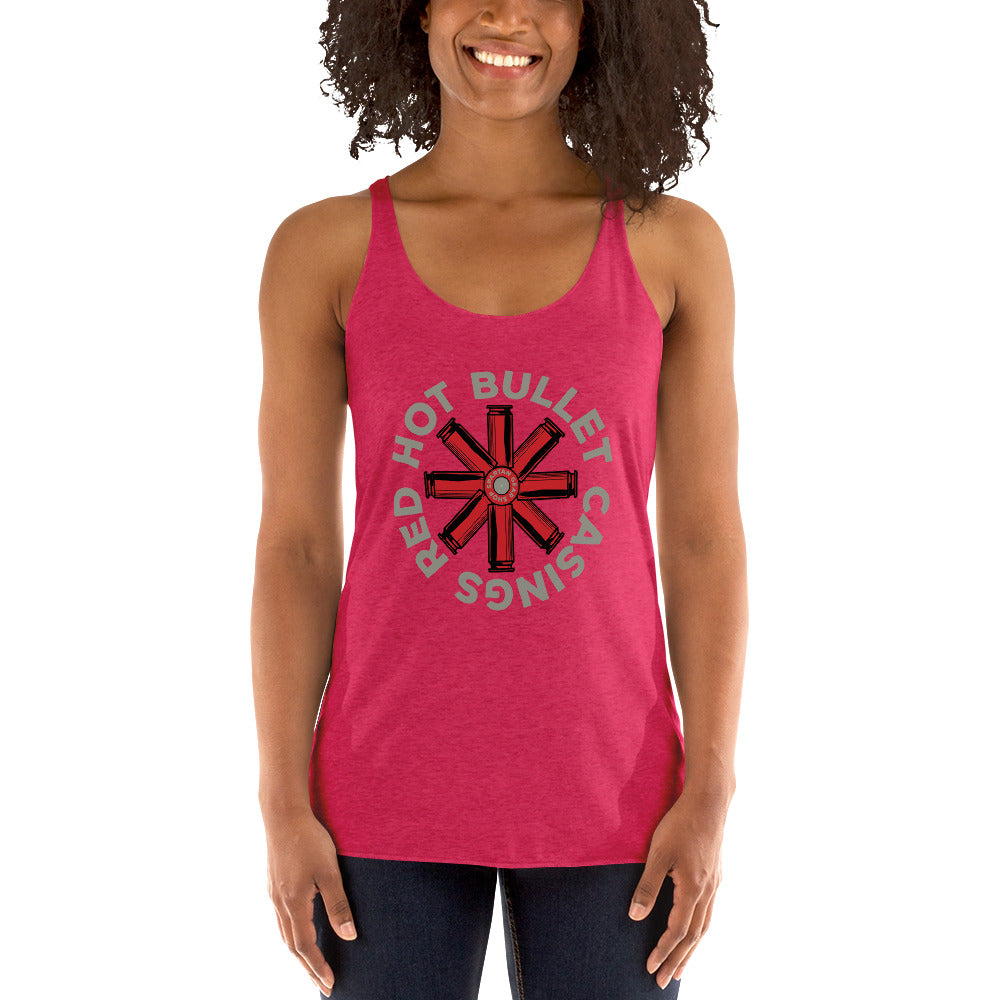 RED HOT BULLET CASINGS WOMEN'S RACERBACK!
