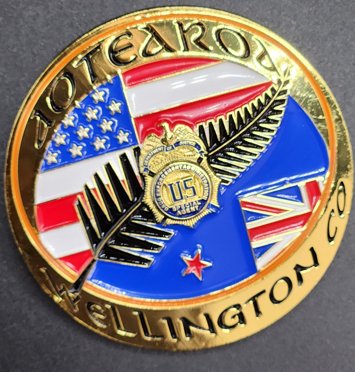 DEA NEW ZEALAND 1ST GEN CHALLENGE COIN