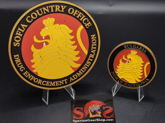 DEA SOFIA BULGARIA COIN AND PATCH COMBO