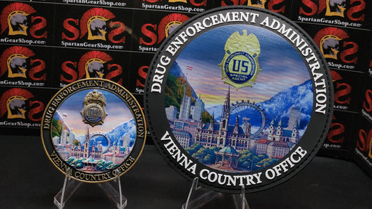 DEA VIENNA AUSTRIA PATCH AND COIN COMBO