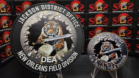 DEA JACKSON DO CHALLENGE COIN and PATCH COMBO