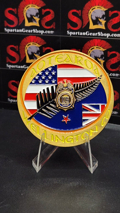 ALL NEW: DEA WELLINGTON NEW ZEALAND RED WARRIOR COIN
