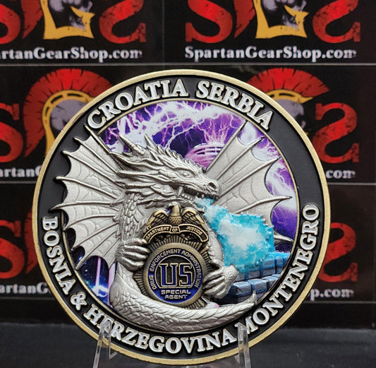 LIMITED! DEA ZAGREB CROATIA COUNTRY OFFICE COIN