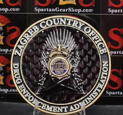 LIMITED! DEA ZAGREB CROATIA COUNTRY OFFICE COIN