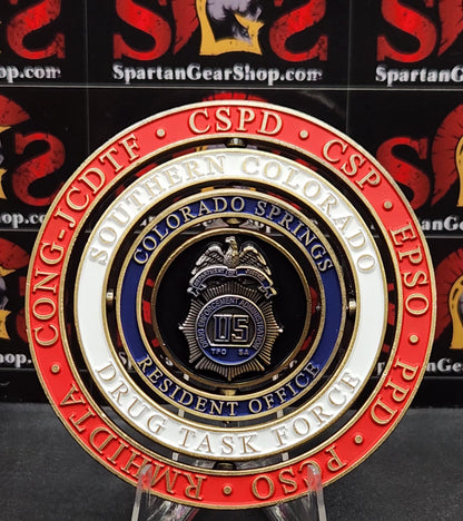 10 left! DEA COLORADO SPRINGS SPINNING COIN