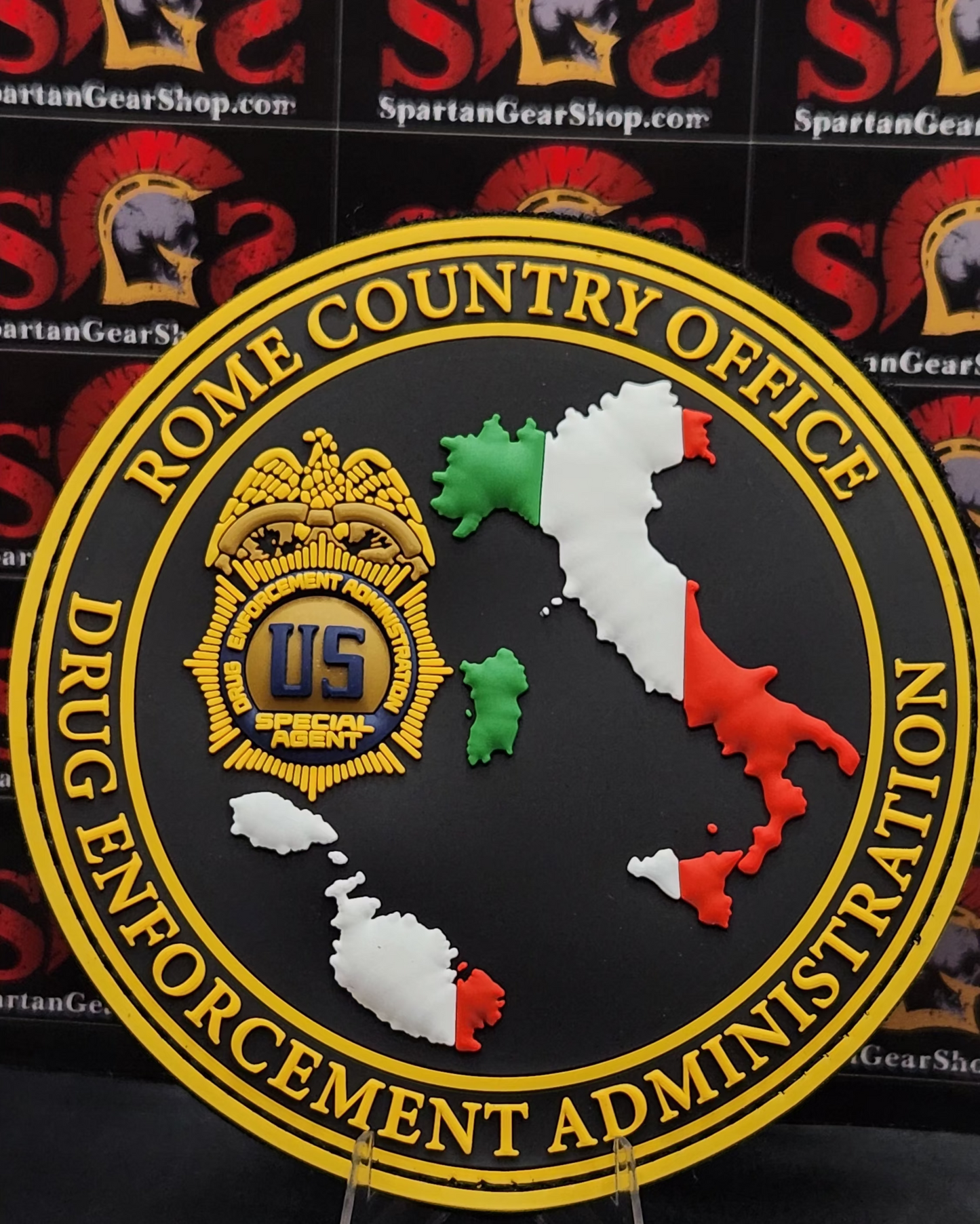 LIMITED! DEA ROME 4" YELLOW PVC PATCH