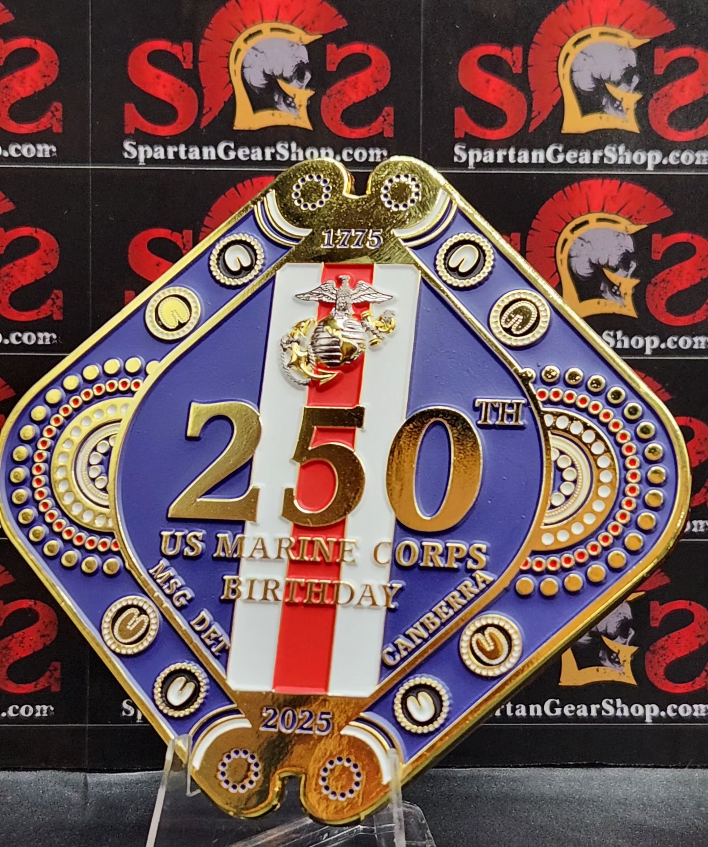 6 LEFT! UNITED STATES MARINE CORPS MSG 250TH BIRTHDAY AUSTRALIAN EMBASSY COIN