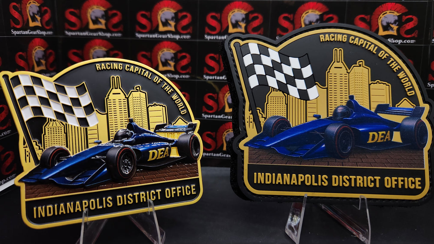 1 LEFT! LIMITED DEA INDIANAPOLIS COIN AND PATCH COMBO