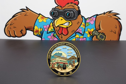 10 LEFT! LIMITED DEA MAUI SURFER CHICKEN COIN ONLY