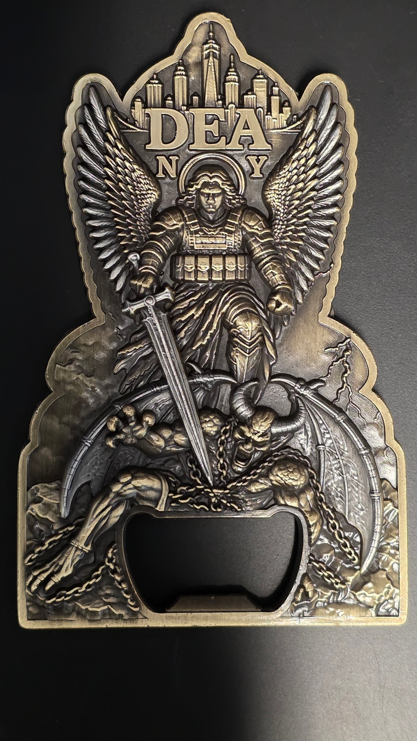 DEA LONG ISLAND, NY ST. MICHAEL COIN