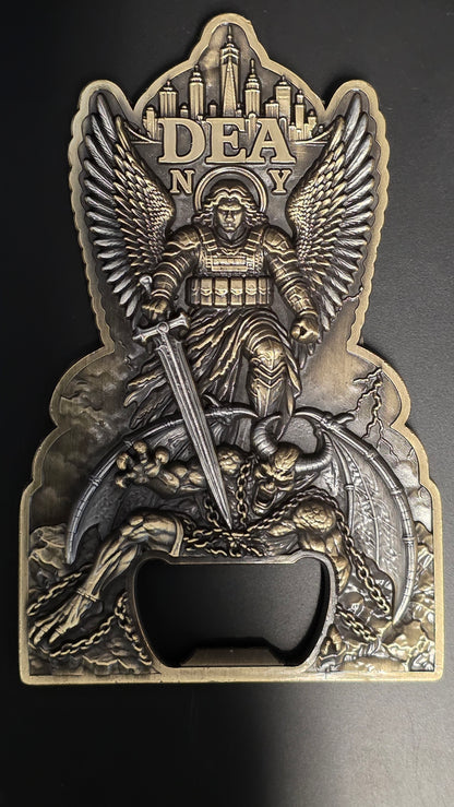 DEA LONG ISLAND, NY ST. MICHAEL COIN