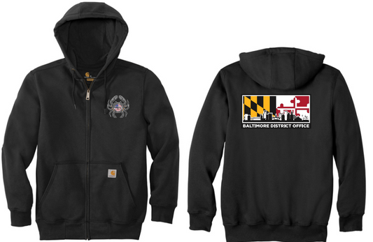 BALTIMORE- Carhartt® Rain Defender® Paxton Heavyweight Hooded Zip-front Sweatshirt