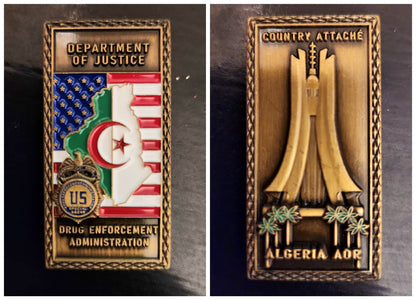 DEA MOROCCO AOR CHALLENGE COIN SET