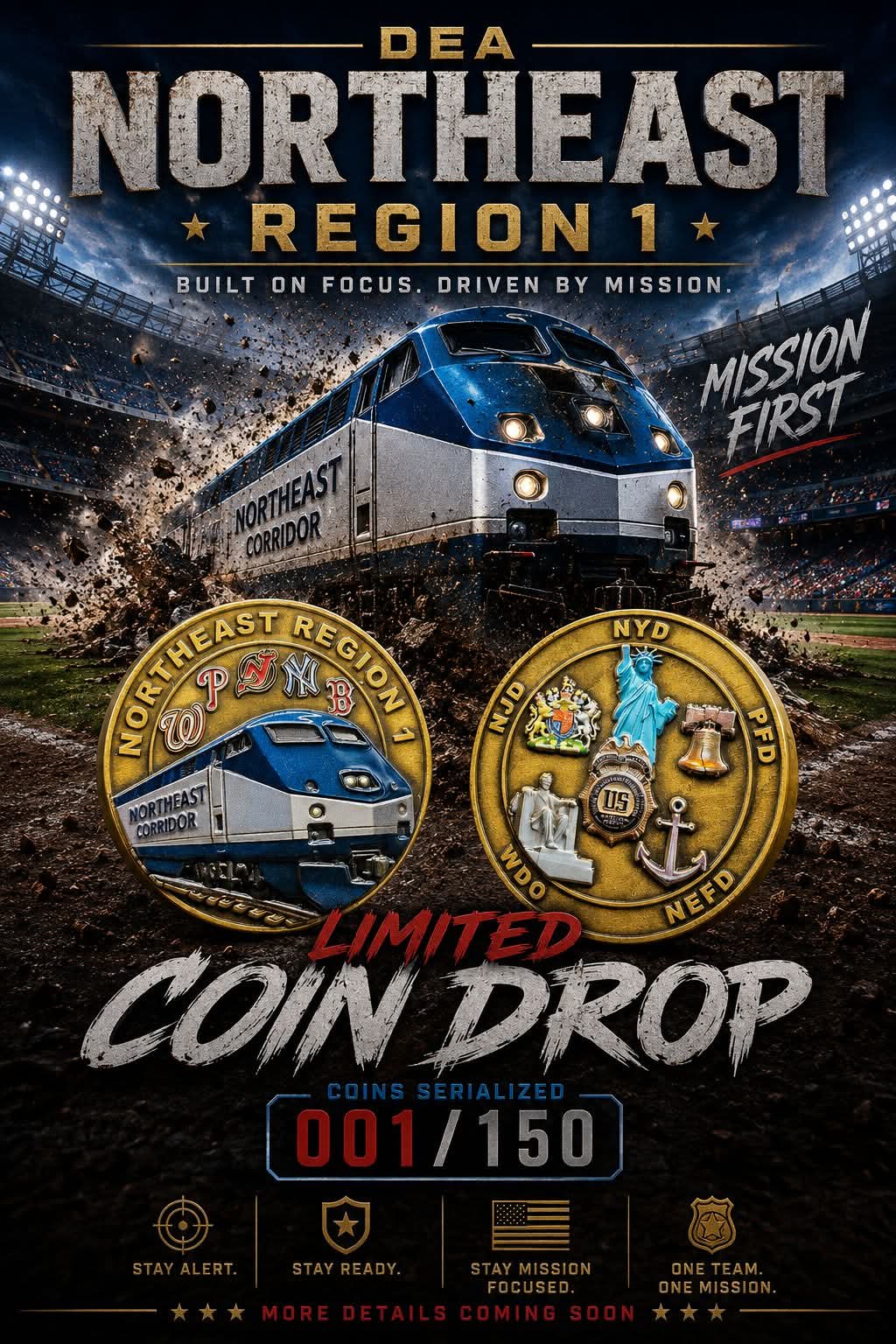DEA NORTHEAST REGION 1 COIN