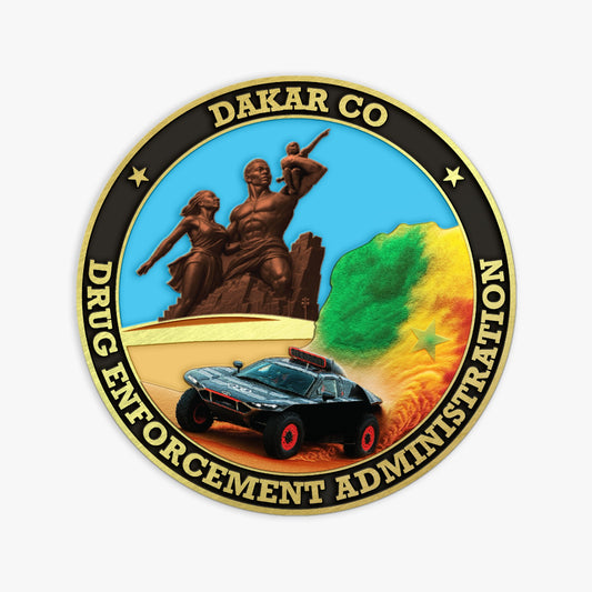 PRESALE! DEA DAKAR AFRICA COUNTRY OFFICE CHALLENGE COIN