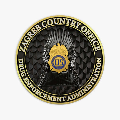 LIMITED! DEA ZAGREB CROATIA COUNTRY OFFICE COIN