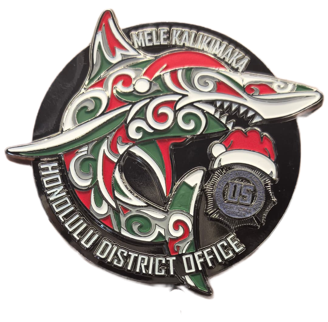 4 LEFT! LIMITED: CHRISTMAS EDITION DEA HONOLULU HOLIDAY SHARKS