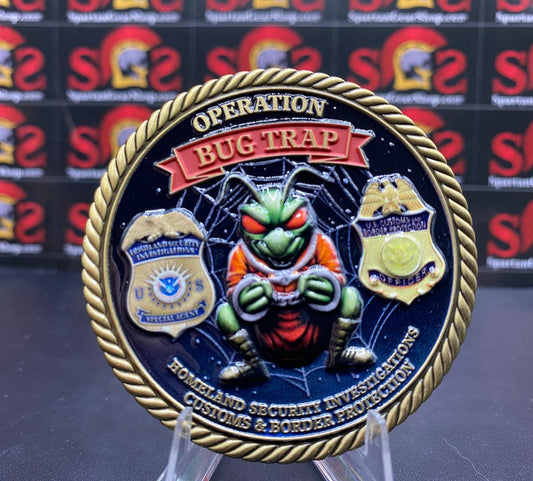 Only 20! HSI CBP ICAC OPERATION BUG TRAP COIN