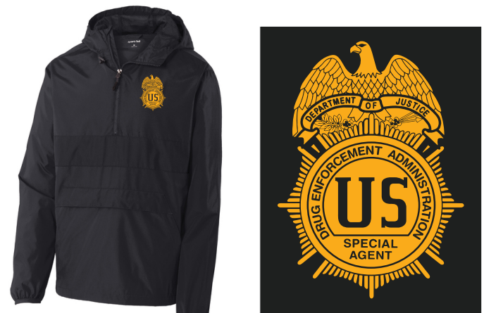 SA/TFO Sport-Tek® Zipped Pocket Anorak Rain Pullover (screen printed badge)