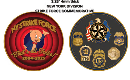 DEA NYC STRIKE FORCE MEMORIAL COIN