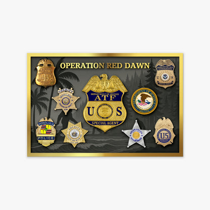 25 left! PRESALE LIMIT2!  ATF RED DAWN 3" COIN