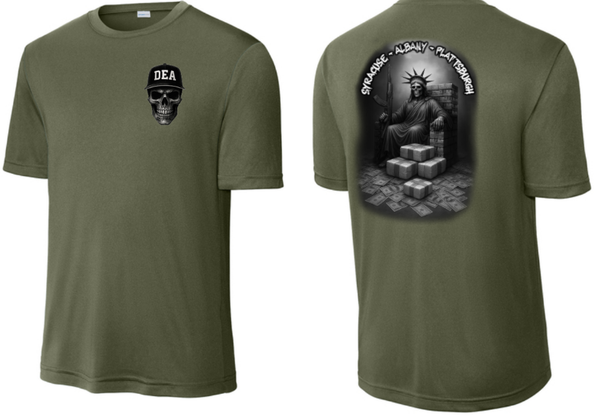 DEA ALBANY SWEAT WICK PERFORMANCE TEE - OD GREEN