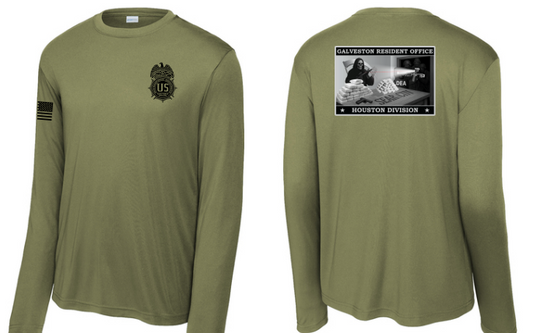 DEA GALVESTON LONG SLEEVE SWEAT WICK PERFORMANCE TEE