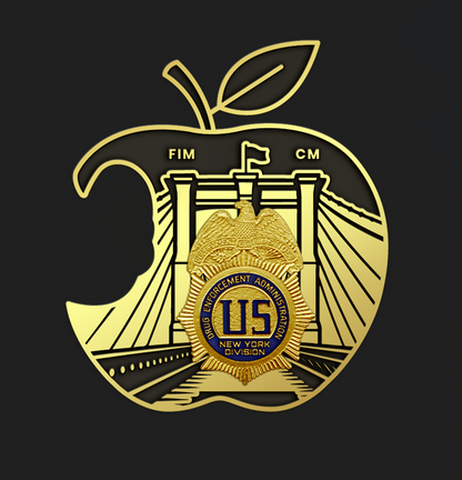 1 LEFT DEA NEW YORK INTEL APPLE NUMBERED COINS